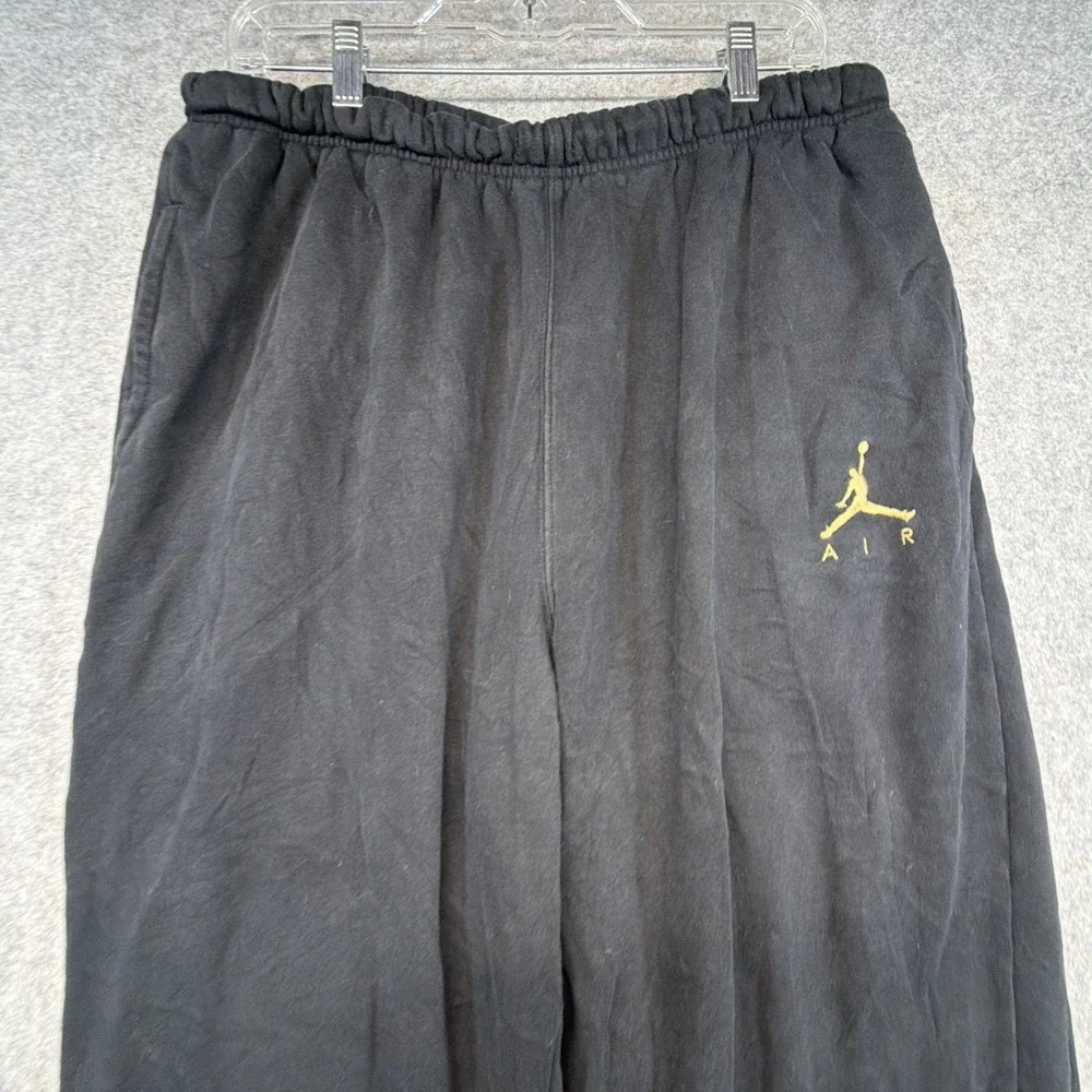Nike Air Jordan Sweatpants Mens XL Black Loose Fit Baggy Athletic Basketball